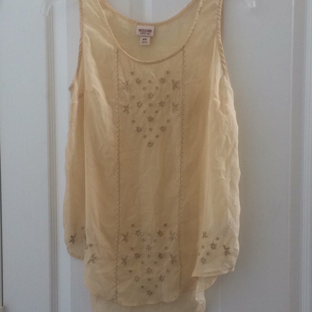 FINAL MARKDOWN Sheer mossimo tank top medium
